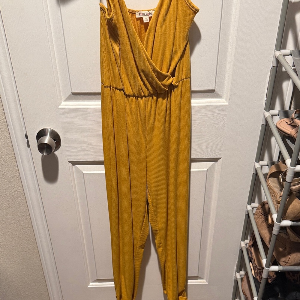 Rolla Coster Mustard Sleeveless Jumpsuit